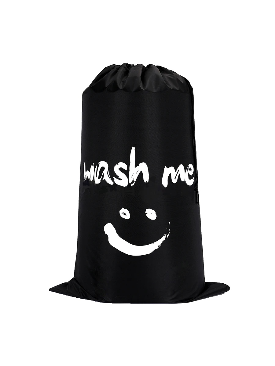 Nylon Wäschebeutel, Große Kapazität, Langlebiges Design, Schwarz