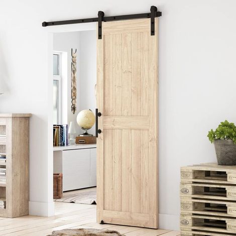 Rosvola 183 Cm (6 Fuß) Schiebetürbeschläge, Schiebetürsystem – Laufschiene – Komplette Hängeschiene