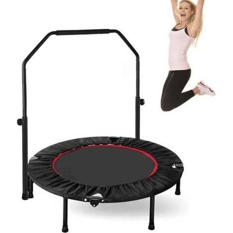 Rosvola 48" Falttrampolin – Für Kinder Und Erwachsene – Mit Verstellbarem Schaumstoffgriff – Maximale Belastung 150 Kg