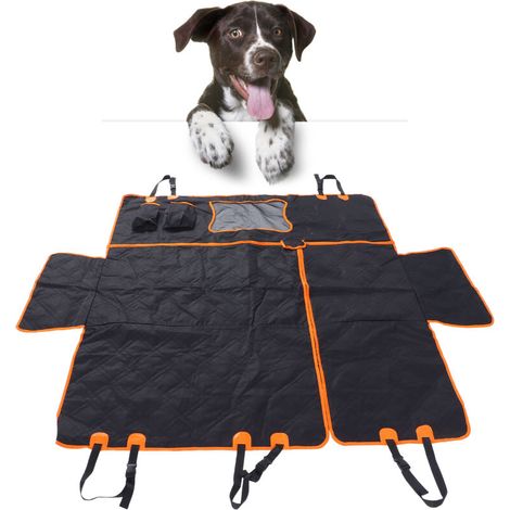 Rosvola Kofferraumschutz Für Hunde Mit Seitenschutz, Universelle, Wasserdichte Und Kratzfeste Autoabdeckung Für Hunde, 147 X 137 Cm