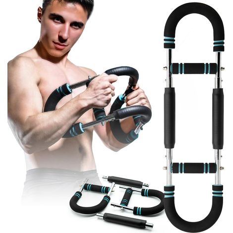 Rotierender Armtrainer – Verstellbar Von 27 Bis 45 Kg – Brustübungen – Tragbare Hantelstange – Abnehmbar – Armtraining – Brusttrainer – Schultertraining