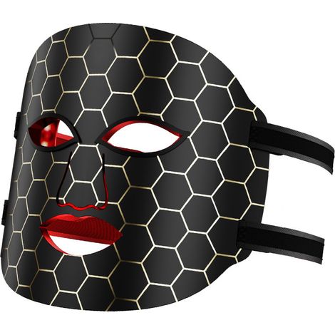 Rotlichttherapie-gesichtsmaske, 7 Modi Und Timer, Led Mit Fernbedienung, Tragbare 850-nm-nahinfrarot-lichttherapiemaske, Augenschutz. Lichttherapie Für Zu Hause.