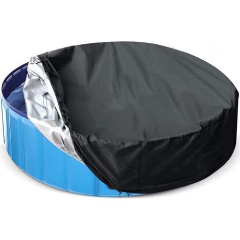 Runde Poolabdeckung Aus 210d Oxford-gewebe – 180 X 30 Cm. Wasserdichte, Staubdichte Und Uv-beständige Außenabdeckung (universelle Schutzabdeckung Für Pools/badewannen).