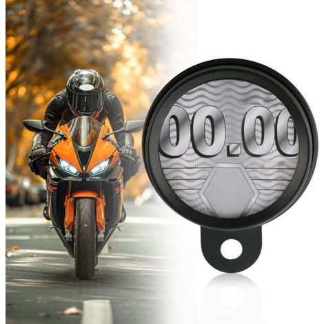 Runder Motorradkennzeichenhalter – Wasserdichter Taxikennzeichenhalter Aus Aluminiumlegierung – Universeller 87-mm-motorradkennzeichenschutz – Schwarzes Zubehör Mit