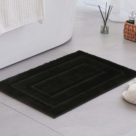 Rutschfeste Badematte – Geeignet Für Badezimmer, Küchen, Schlafzimmer Usw. – 1 Stück, 40 × 60 Cm, Schwarz