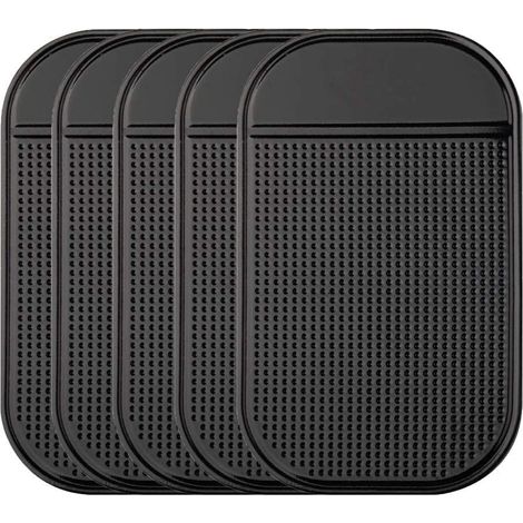 Rutschfeste Matten Für Autoarmaturenbretter - 5 Stück - Selbstklebende, Rutschfeste Matten - Geeignet Für Radarwarner, Mobiltelefone, Schlüssel, Glas, Spiegel, Metall Und Andere Elektronische Geräte.