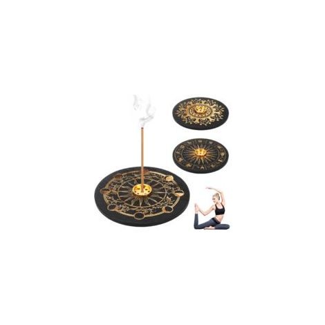 Räucherstäbchenhalter Mit 9 Löchern, Räucherstäbchenständer Aus Holz Für Heimdekoration, Meditation, Schlaf, Yoga, Zubehör Für Räucherstäbchenbrenner