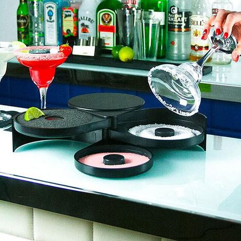Salz An Bord, Barglassalz An Bord, Margaritasalz, Cocktailzucker An Bord, Dreistöckige Drehteller, Barzubehör Für Bars, Clubs Und Private Partys