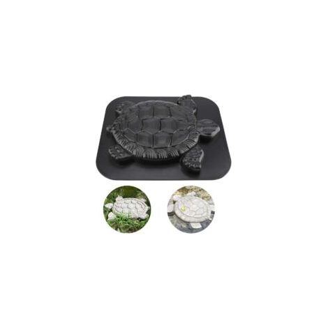 Schildkrötenförmige Kunststoff-pflasterform, Mittelgroße Betonform, Gartenplatten, Gartenwegform, 40 X 34 X 4 Cm, Ziersteine Für Rasen Und Garten
