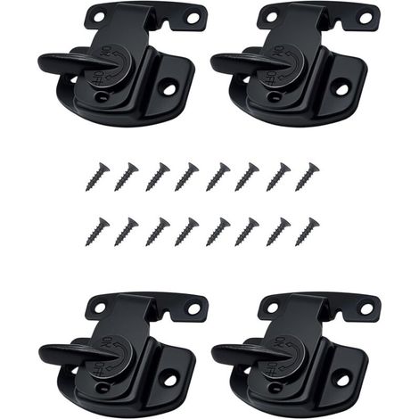 Schlösser Für Esstische – Geeignet Für Esstische, Schranktüren, Schubladen, Schränke Usw. – 4er-set, Schwarz