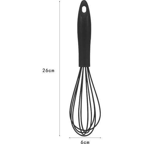Schneebesen, Geeignet Für Beschichtete Pfannen, Schwarz, 26 Cm