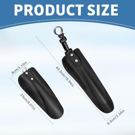 Schutzbleche, Universell Verstellbar Vorne Und Hinten, Für Mountainbikes, Dickeres Und Breiteres Rennrad-schutzblechset, Schutzblechset Für 16-18 Zoll Mountainbikes