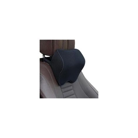 Schwarze Autokopfstütze Mit Schwarzer Einfassung, Ergonomisches Nackenpolster Zur Reduzierung Von Ermüdung Und Verbesserung Des Komforts