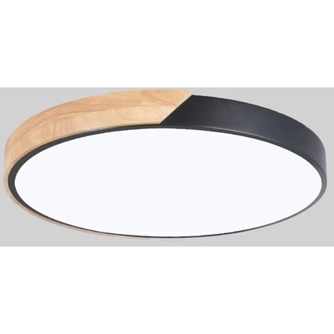 Schwarze Led-deckenleuchte – Geeignet Für Schlafzimmer, Wohnzimmer, Hotels, Büros Usw. – 1 Stück, 30 Cm, 18 W, Warmweißes Licht