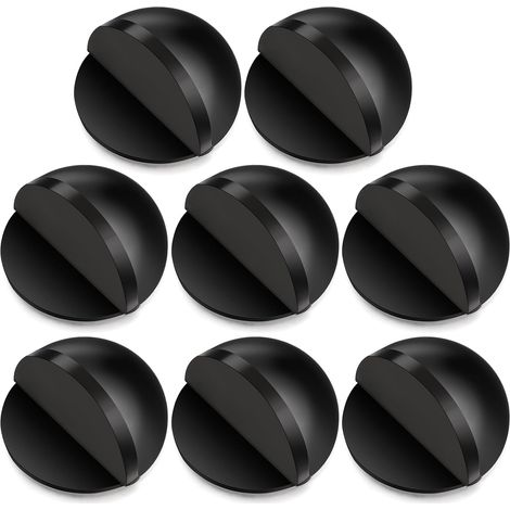 Selbstklebende Türstopper, Türstopper Und Wandschutz Aus Edelstahl, Halbkugelförmiger Türstopper Für Wohnzimmer, Schlafzimmer, Badezimmer Und Büro (schwarz)