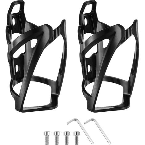 Set Mit 2 Fahrradflaschenhaltern – Universeller Flaschenhalter – Kompatibel Mit Rennrädern, Mountainbikes, Kinderwagen Und Buggys – Schwarz