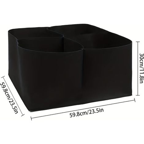 Set Mit 2 Hochbeeten Mit Pflanzgittern – Hochbeete Mit Den Maßen 59,8 X 59,8 X 30 Cm. Geeignet Für Blumen Und Gemüse. Pflanzgefäße Mit Atmungsaktiven Stofftöpfen.