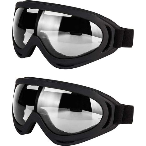 Set Mit 2 Motorrad- Und Taktischen Schutzbrillen – Uv-schutz Für Jedes Gelände, Geeignet Für Motocross, Quad, Fahrrad Und Mountainbike