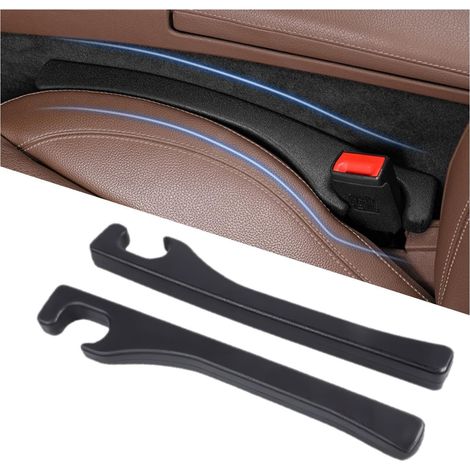 Set Mit 2 Stopfen Für Den Spalt Zwischen Autositz Und Mittelkonsole, Universelle Pu-lederstopfen Zum Füllen Des Spalts Und Zum Verhindern, Dass Gegenstände In Die Öffnung Fallen.