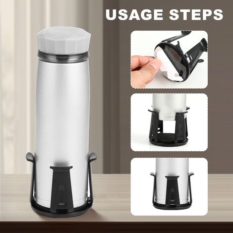 Set Mit 2 Universellen Auto-getränkehaltern, Multifunktionale Aufkleber, Für Tisch Und Rückenlehne, Kompatibel Mit Kaffeebechern Und Flaschen.