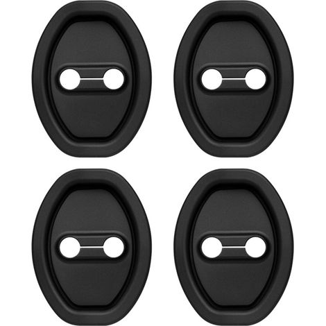 Set Mit 4 Verbesserten Silikon-türschloss-schutzhüllen Für Autos Mit Türschutz Und Geräuschdämpfung, Universelles Autozubehör Für Den Außenbereich (schwarz)