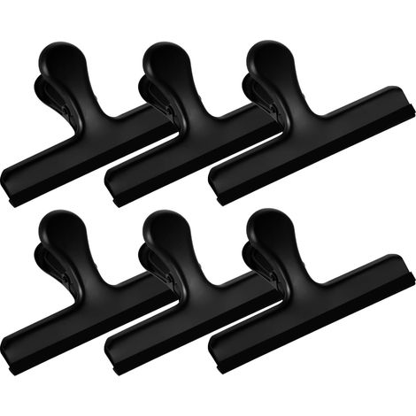 Set Mit 6 Edelstahl-chipstütenclips Mit Silikonbeschichtung, Keine Scharfen Kanten Mehr, Farbcodiert Für Lebensmittelbeutel, Luftdichter Verschluss, Robust Für Küche Und Haushalt...