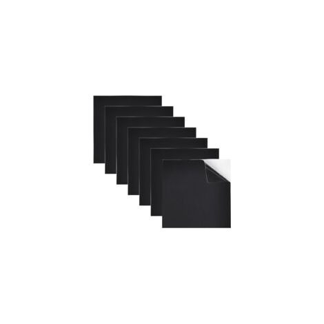 Set Mit 7 Selbstklebenden Schaumstoffplatten, Schwarze Schaumstoffplatten, 200 X 200 X 3 Mm, Zellkautschuk, Selbstklebende Schaumstoffgummipolsterung, Rutschfeste Schaumstoffmatte Mit Kleberückseite