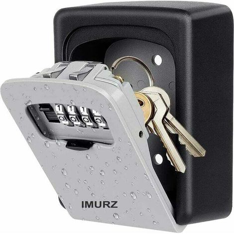 Sicherer Schlüsseltresor, Wandschlüsseltresor, Hochsicherheitsschlüsseltresor Mit 4-stelligem Code, Wasserdicht Und Rostfrei, Für Den Innen- Und Außenbereich: Zuhause, Büro, Garage, Schule, Turnhalle.