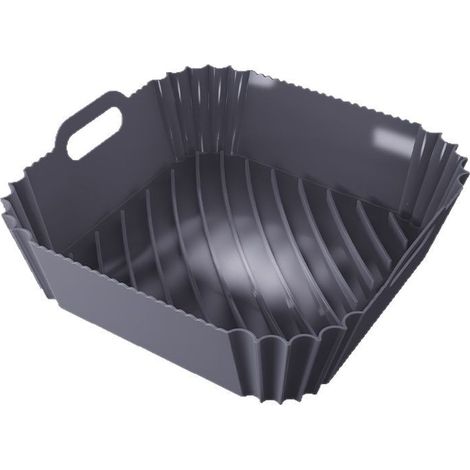 Silikon-backmatten Für Heißluftfritteusen (2er-pack) – Backformen – Spülmaschinenfest, Ersetzt Backpapier, Schwarz