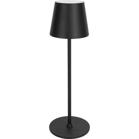 Simplicity Usb-wiederaufladbare Kabellose Tischleuchte, Schreibtischlampe Mit Eingebautem 4600-mah-akku, Batteriebetriebene Led-lampe Mit Touch-steuerung - Schlafzimmer/büro/lesebereich/terrasse (schw