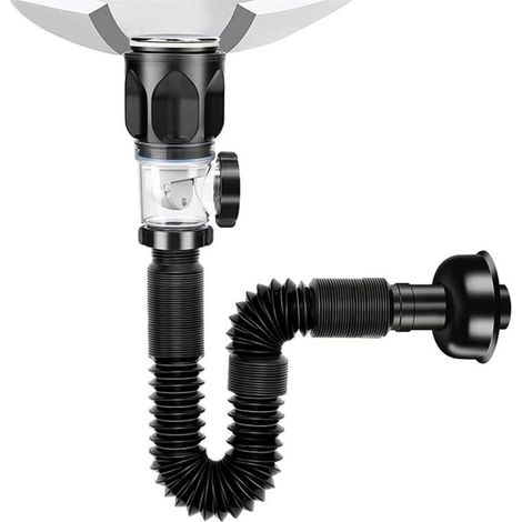 Siphon-design Mit Abflussstopfen, Verlängerungsrohr Für Spülbecken, Flexibles P-förmiges Siphonrohr, Schnelle Installation, Auslaufsicher, Universell Einsetzbar, Geruchshemmend, Abwasserrohr Für Küche