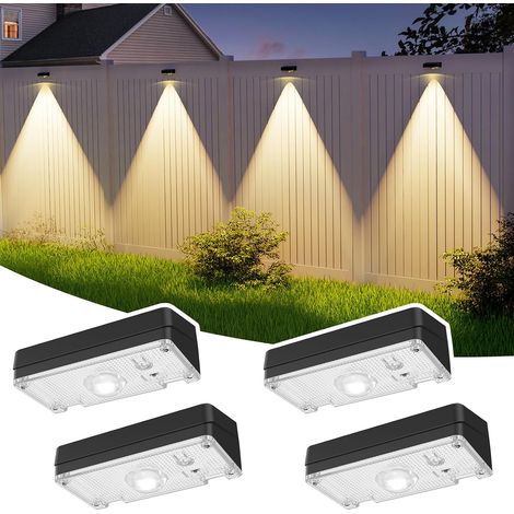 Solar-zaunleuchten – Wasserdicht (ip65) – 12 Feste Farben Und Wechselnde Rgb-farben – Ideal Für Pools, Terrassen, Veranden, Treppen Und Partys