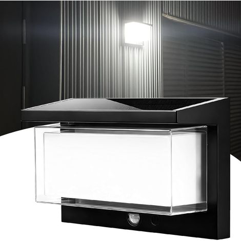 Solarbetriebene Bewegungsmelderleuchte Für Veranda, Helles Und Sanftes Licht, Langlebige Beleuchtung, Hocheffizientes Solarpanel, Ip65 Wasserdicht, Kabellos, Für Garage, Terrasse Und Garten