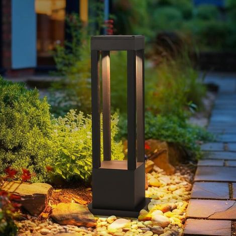 Solarbetriebene Gartenlaterne – Ideal Für Veranden, Gärten, Höfe, Terrassen, Garagen Usw. – 10,8 × 10,8 × 60 Cm, 1 Stück, Schwarz