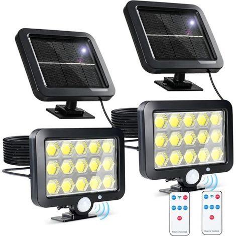 Solarbetriebene Sportleuchten Für Den Außenbereich - Ip64 Wasserdicht, 120° Abstrahlwinkel, Geeignet Für Veranden, Terrassen, Höfe Und Garagen, Set Mit Zwei Leuchten.