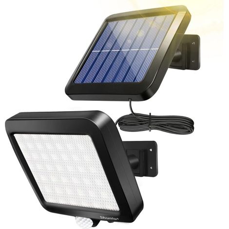 Solarleuchte Für Den Außenbereich Mit Bewegungsmelder, Wasserdicht, Ideal Für Terrassen, Balkone, Garagen Usw. – 1 Stück