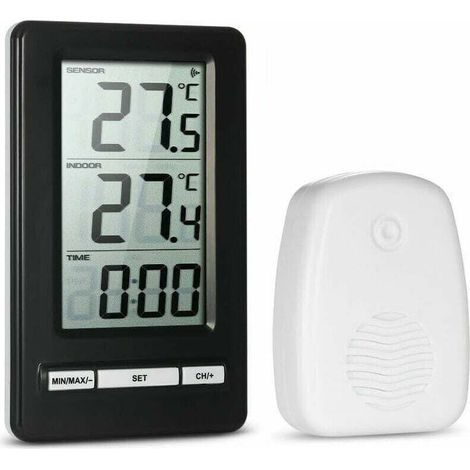 Sonderangebot – Kabelloses Digitales Lcd-thermometer Für Den Innen- Und Außenbereich Zur Temperaturmessung Von Debuns