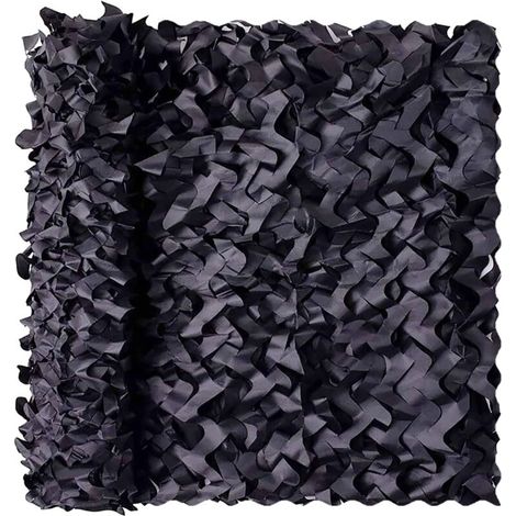 Sonnenschutz-tarnnetz – Ideal Zur Dekoration Von Räumen, Markisen, Autos Usw. – 1 Stück, Schwarz / 2 X 2 Meter