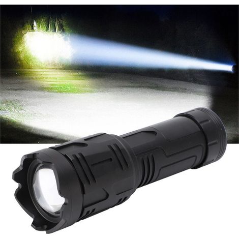 Superhelle Taschenlampe Mit Digitalem Lcd-display, Usb-aufladbar, Hochleistungs-led-taschenlampe, Wasserdicht (ipx4), Für Camping Und Zuhause, Dubuns