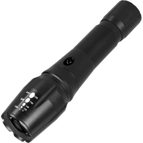 T6 10w Led-taschenlampe Mit Fernlicht, Aluminiumlegierung, Teleskopzoom, Außenstrahler, Taschenlampe Mit Großer Reichweite