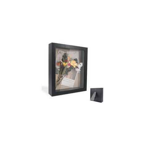 Tiefer Bilderrahmen – 1 Stück, 30 × 30 Cm, Transparentes Acrylglas Mit 3d-effekt – Schwarz, Für Blumen/hochzeitsgeschenke