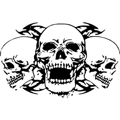 Totenkopf-motorhaubenaufkleber, Selbstklebende Vinyl-grafikaufkleber Für Autos/lkws, Universelle Aufkleber Für Motorhaube, Karosserie, Seitenscheibe Und Heckscheibe, Von Debuns