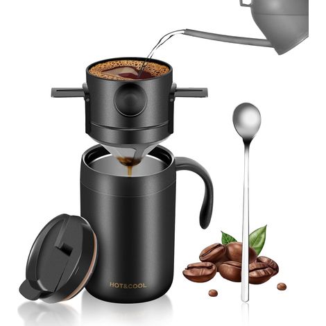 Tragbare Camping-kaffeemaschine 473 Ml (16 Oz) - Kaffeeset - Ideal Für Camping Und Urlaub