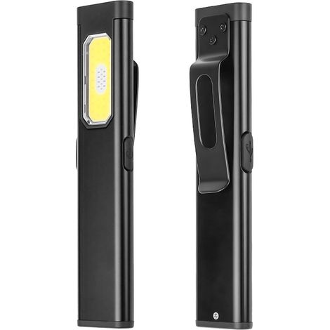 Tragbare Led-taschenlampe Mit Clip Und Kompakter Größe (11,1 Cm), Usb-aufladbar, Leistungsstarke Und Effiziente Led Für Wandern, Spazierengehen, Camping, Reisen, Autounfälle Oder Andere Gelegenheiten.