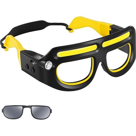 Tragbare, Wiederaufladbare Led-leuchtbrille Mit Sensor – Ideal Für Den Outdoor-einsatz – Inklusive Scheinwerferfunktion