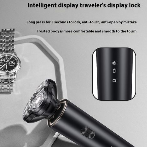 Tragbarer 3-in-1-elektrorasierer Für Männer, Ideal Für Alle, Die Wert Auf Präzision Legen.