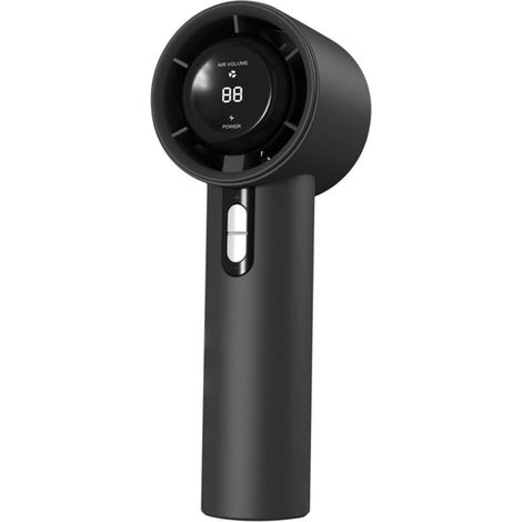 Tragbarer Mini-usb-ventilator Mit Digitalanzeige – Ideal Für Outdoor-aktivitäten, Camping Usw. – 1 Stück, Schwarz