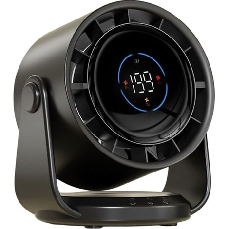 Tragbarer Tischventilator – Ideal Für Reisen, Büro Und Innenräume – 1 Stück, Schwarz