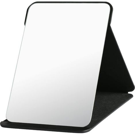 Tragbarer Und Flexibler Super-hd-kosmetikspiegel Mit Mehreren Blickwinkeln Aus Pu-leder, Leicht Zu Transportieren, Ideal Für Reisen. Ultradünn Und Robust, 25,5 X 18 Cm.
