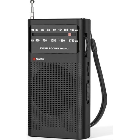 Tragbares Am/fm-transistorradio Für Den Heim- Und Außeneinsatz, Betrieb Mit 2 Aa-batterien, Große Reichweite, Lautsprecher, Transistorantenne, Kopfhöreranschluss, Ideales Kleines Geschenk Für Ältere M